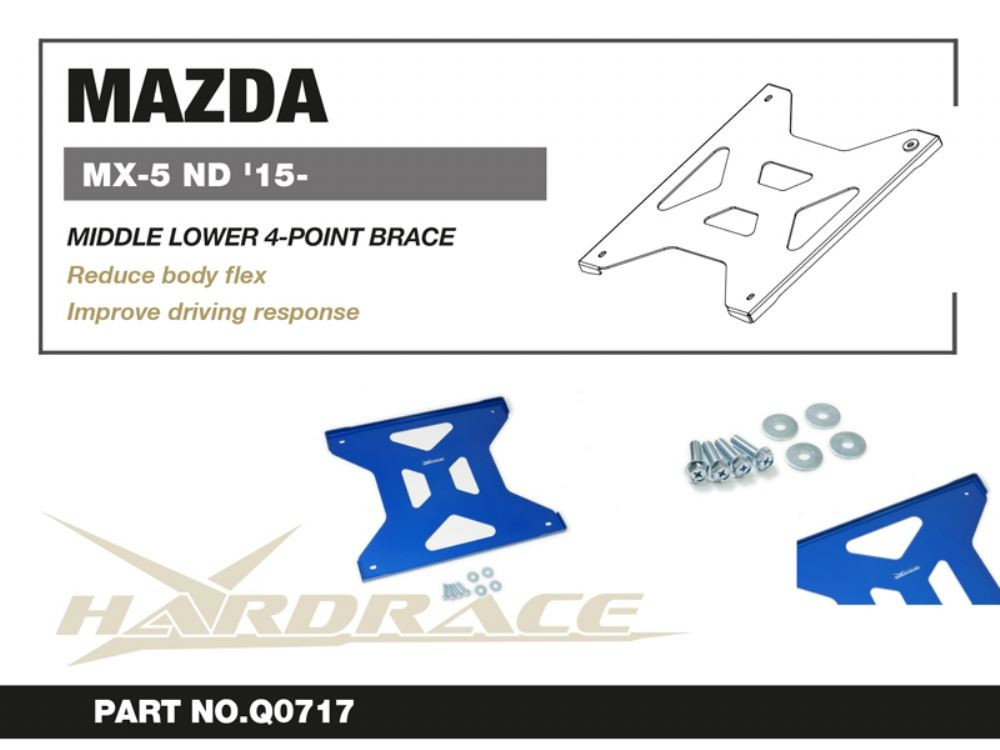 Hardrace Middle Lower Brace Mazda MX-5 Miata