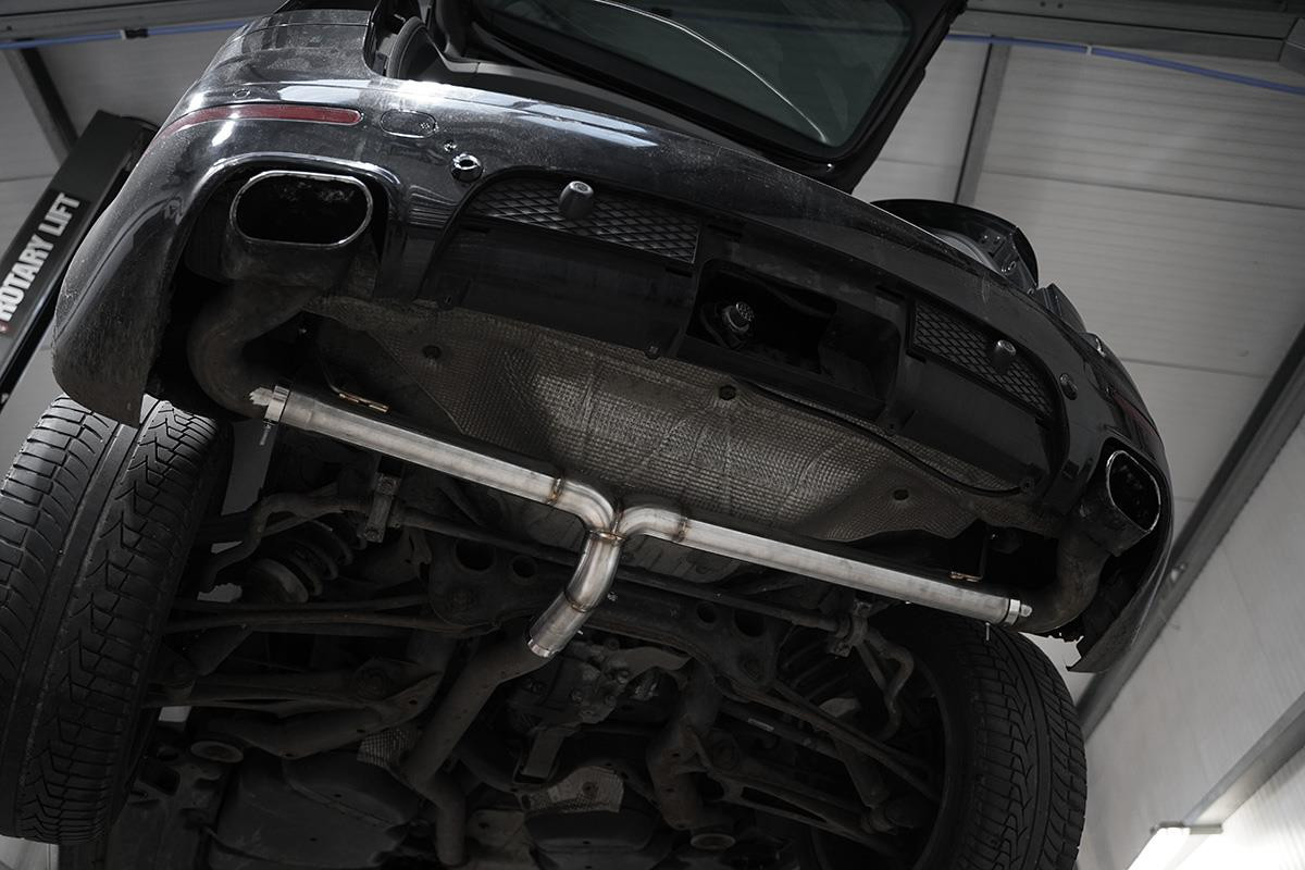 VW Touareg 2.5 / 3.0 TDI V6 Rear Silencer Delete VW Touareg 2.5 / 3.0 TDI V6 Rear Silencer Delete
