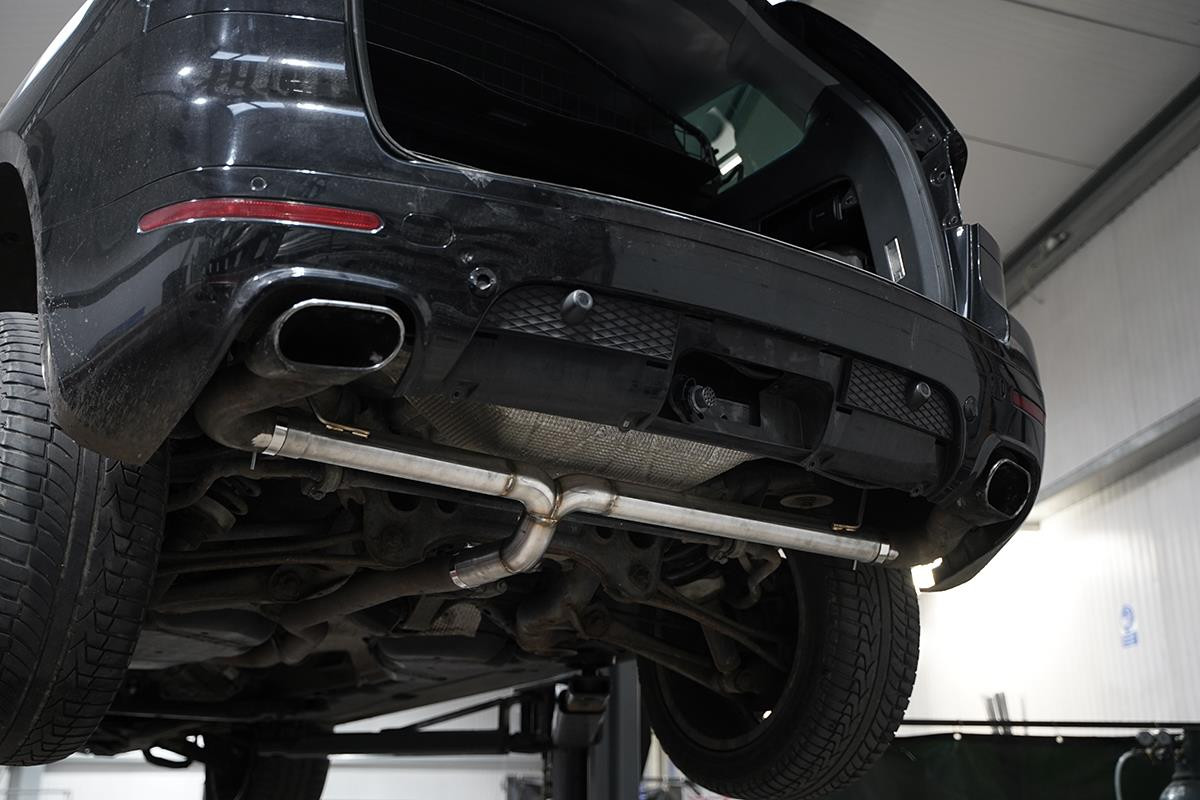 VW Touareg 2.5 / 3.0 TDI V6 Rear Silencer Delete VW Touareg 2.5 / 3.0 TDI V6 Rear Silencer Delete