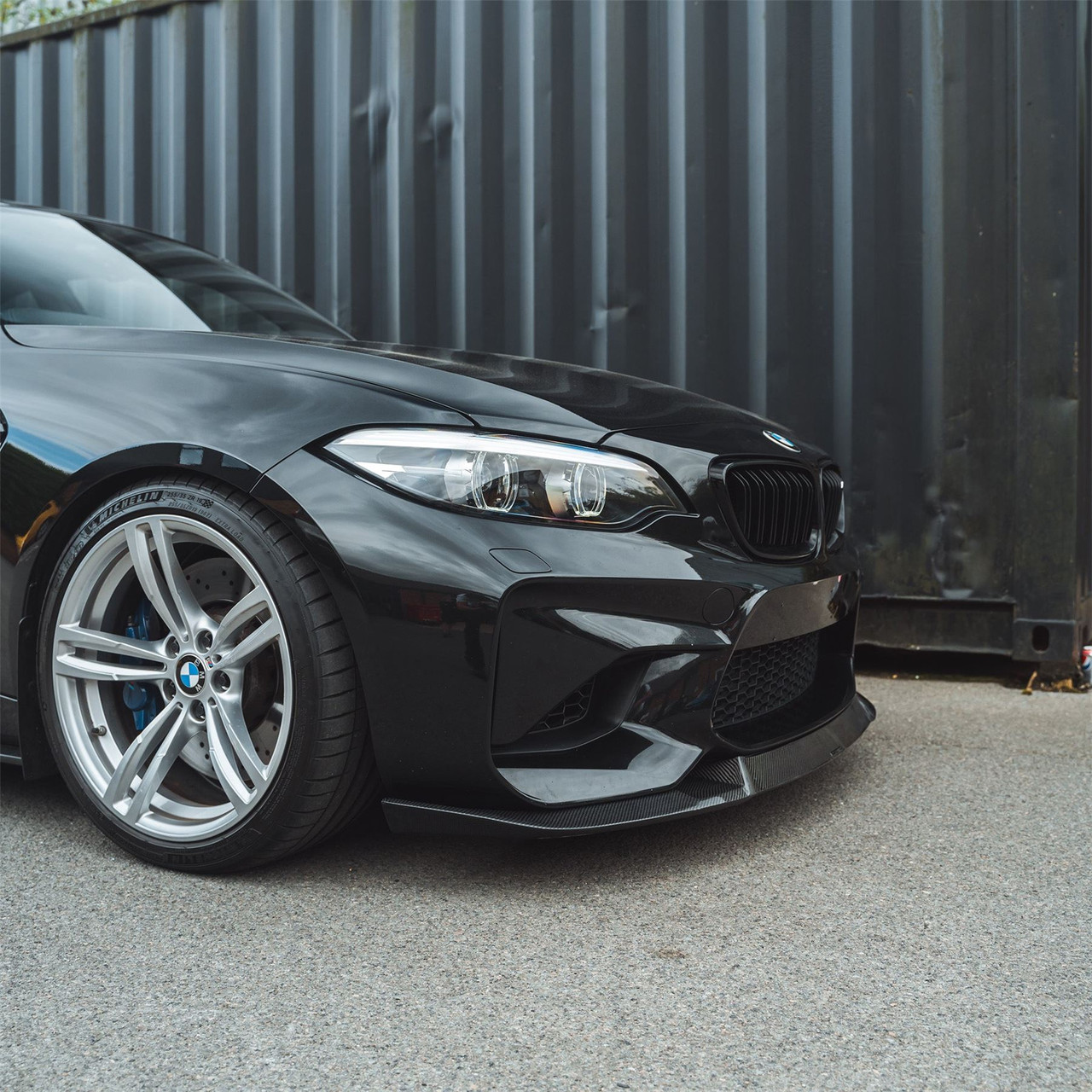 BMW M2 F87 N55(OG) 2015-2017 CARBON FIBRE SPLITTER - V2