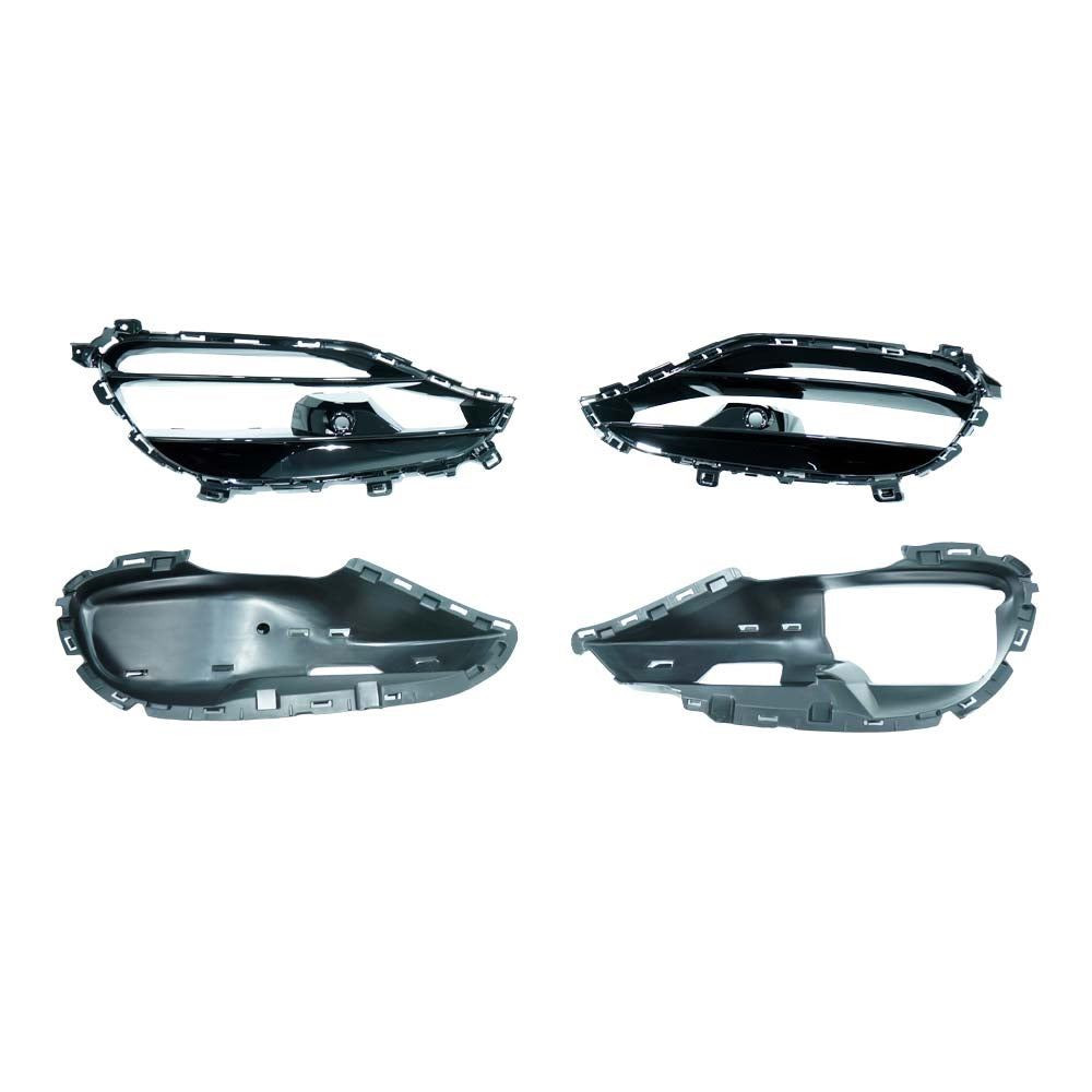 MERCEDES A-CLASS W176 (FACELIFT) 2015-2018 GLOSS BLACK FRONT BUMPER VENTS