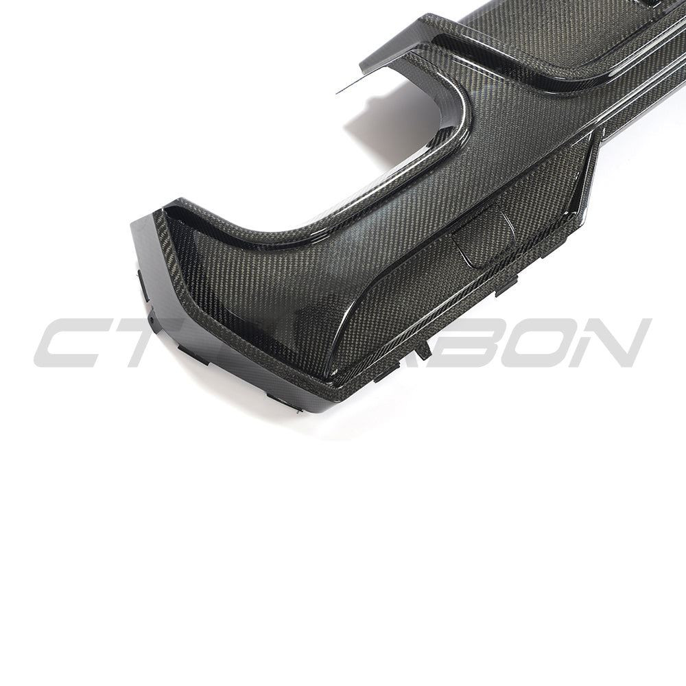 BMW G22/G23 4 SERIES 2020-2024 PRE-LCI QUAD TIP CARBON FIBRE DIFFUSER - V2 BMW G22/G23 4 SERIES 2020-2024 PRE-LCI QUAD TIP CARBON FIBRE DIFFUSER - V2