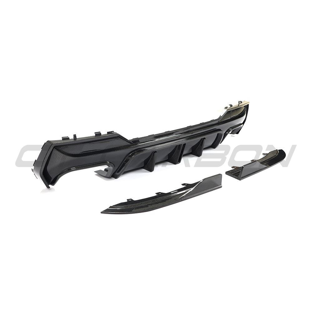 BMW G22/G23 4 SERIES 2020-2024 PRE-LCI QUAD TIP CARBON FIBRE DIFFUSER - V2 BMW G22/G23 4 SERIES 2020-2024 PRE-LCI QUAD TIP CARBON FIBRE DIFFUSER - V2
