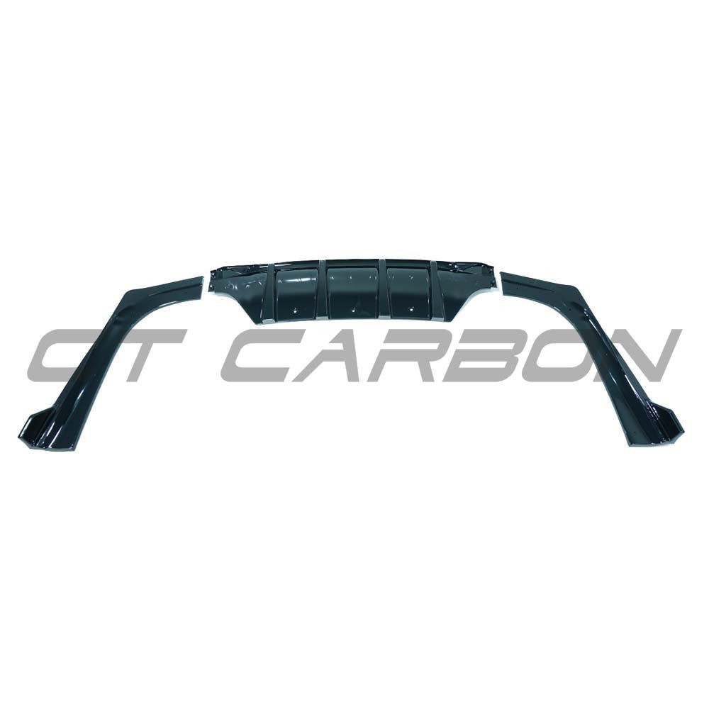 MERCEDES C-CLASS W206 2021+ GLOSS BLACK DIFFUSER WITH CORNERS