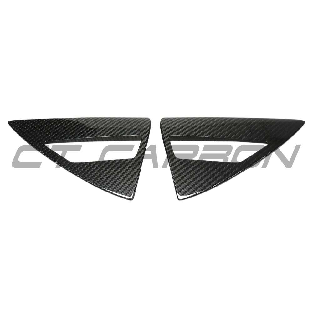 TESLA MODEL Y 2025+ FACELIFT DRY CARBON FIBRE CHARGING LAMP COVER - V1