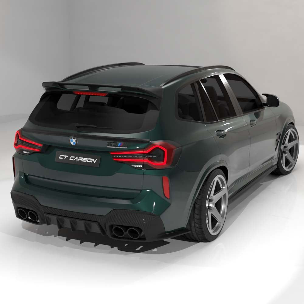 BMW G01 X3/G08 IX3/F97 X3M 2019+ CARBON FIBRE ROOF SPOILER - CT DESIGN BMW G01 X3/G08 IX3/F97 X3M 2019+ CARBON FIBRE ROOF SPOILER - CT DESIGN
