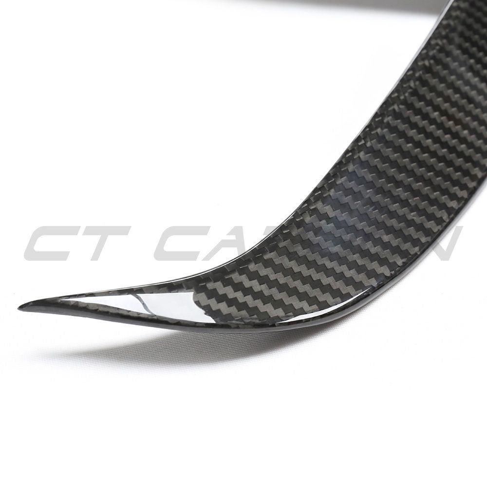 TESLA MODEL S 2021+ FACELIFT CARBON FIBRE FRONT BUMPER CANARDS