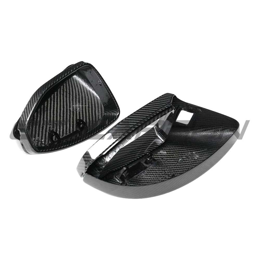 AUDI A6/S6/RS6 C8 2015-2025 CARBON FIBRE MIRRORS WITH LANE ASSIST - RHD AUDI A6/S6/RS6 C8 2015-2025 CARBON FIBRE MIRRORS WITH LANE ASSIST - RHD