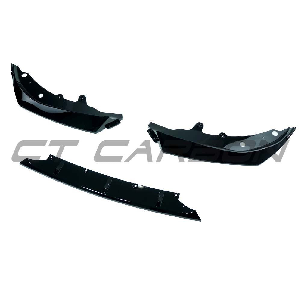 BMW G22/G23/G26 4 SERIES 2020-2024 GLOSS BLACK 3-PIECE SPLITTER