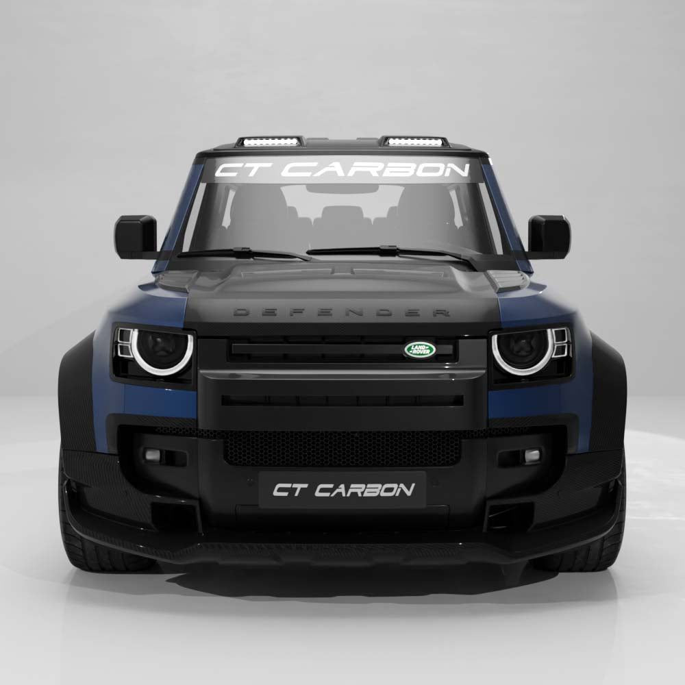 DEFENDER 90/110/130 2020+ CARBON FIBRE FRONT BUMPER TRIM - CT DESIGN
