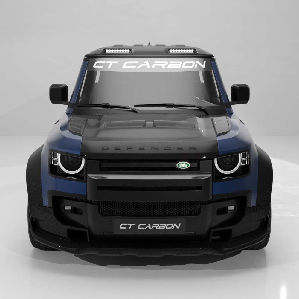 DEFENDER 90/110/130 2020+ CARBON FIBRE FRONT BUMPER TRIM - CT DESIGN