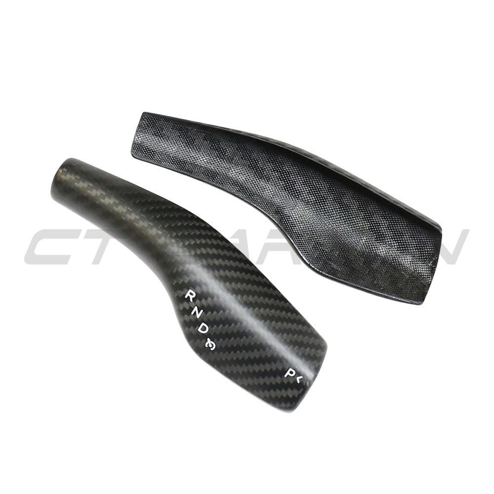 TESLA MODEL 3 & Y 2017+ MATTE CARBON FIBRE STALK COVER