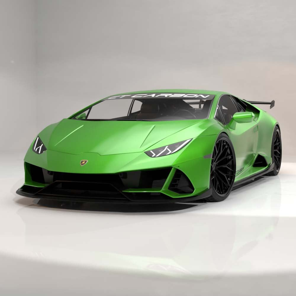 LAMBORGHINI HURACAN EVO (AWD) 2019-2023 CARBON FIBRE SPLITTER - CT DESIGN