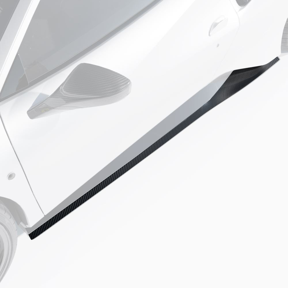 FERRARI 488 PISTA CARBON FIBRE SIDE SKIRTS - CT DESIGN