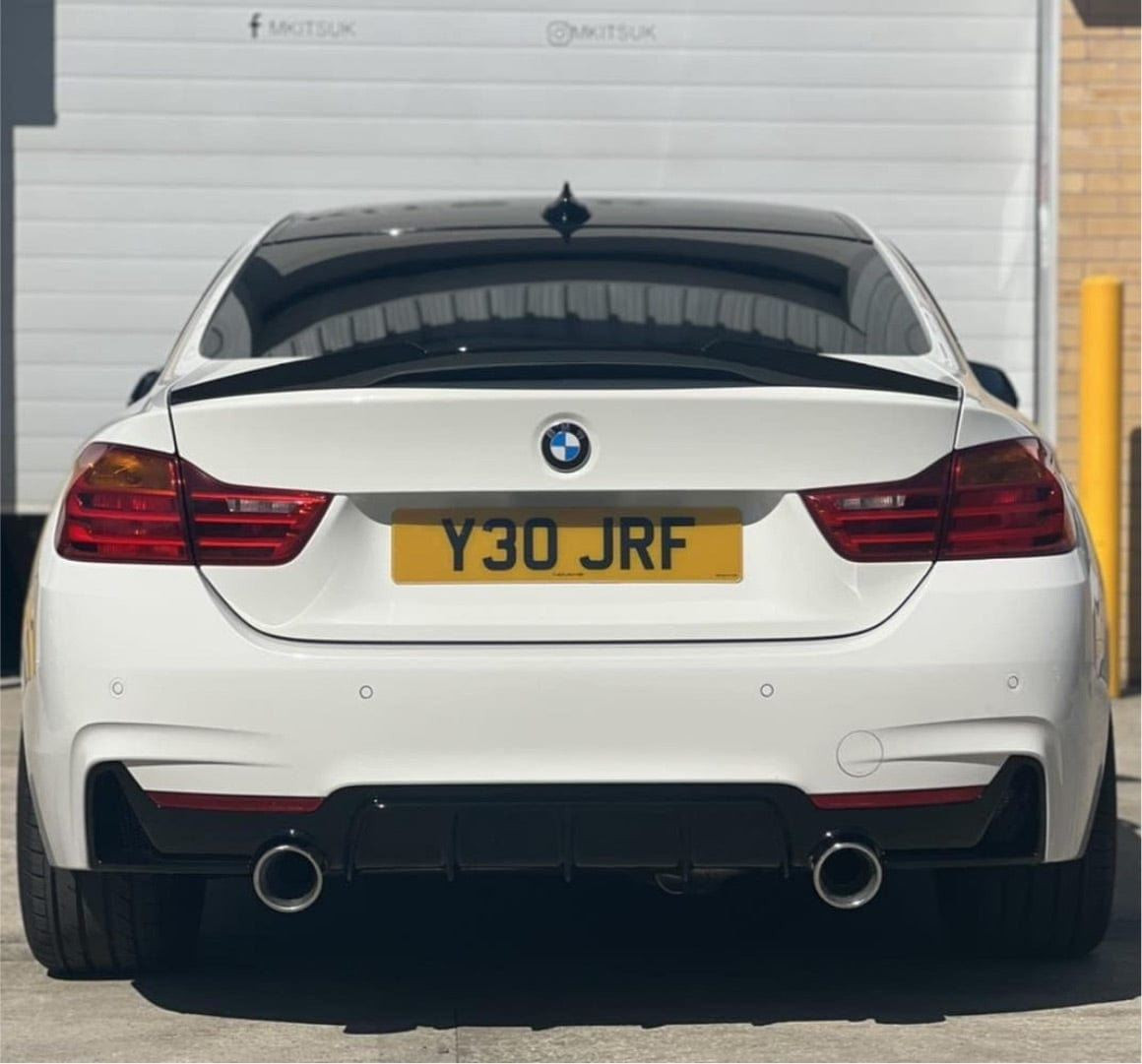 BMW 4 SERIES GRAN COUPE F36 GLOSS BLACK SPOILER - V5 BMW 4 SERIES GRAN COUPE F36 GLOSS BLACK SPOILER - V5