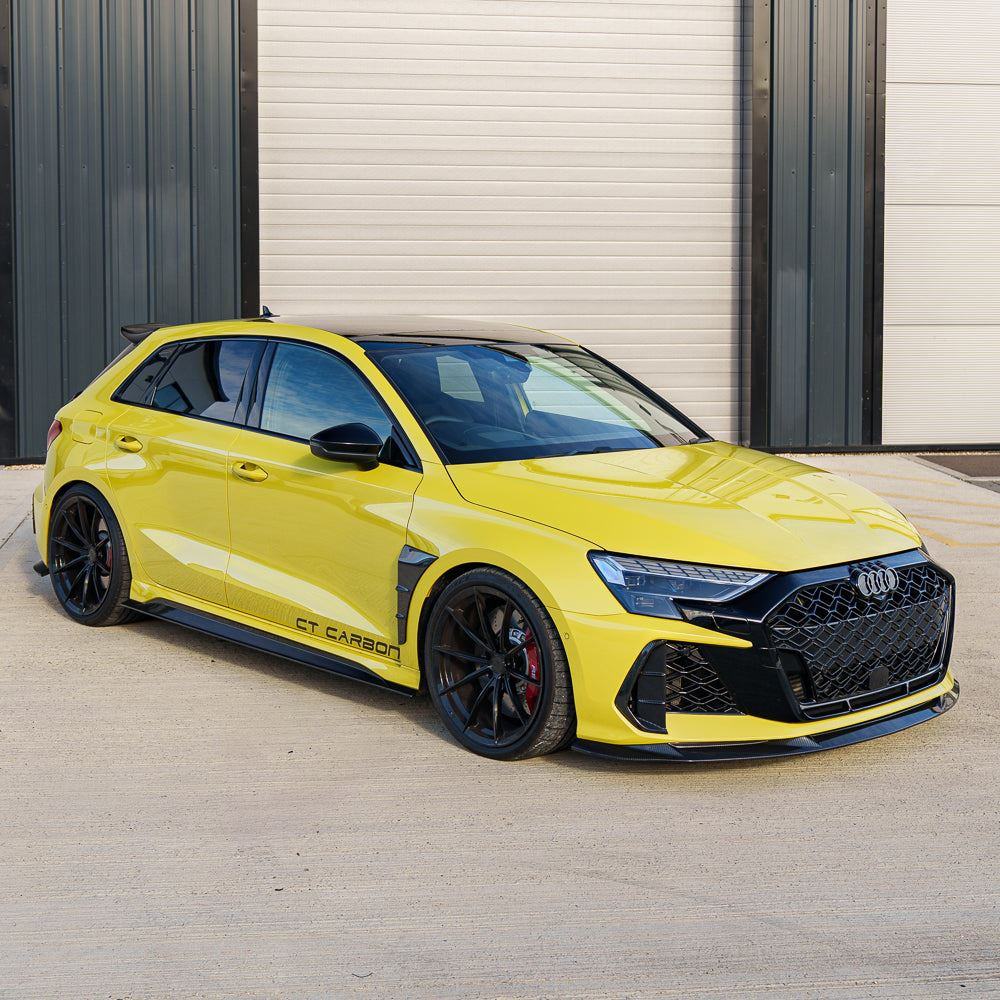 AUDI RS3 8Y 2025+ CARBON FIBRE SPLITTER - CT DESIGN V2