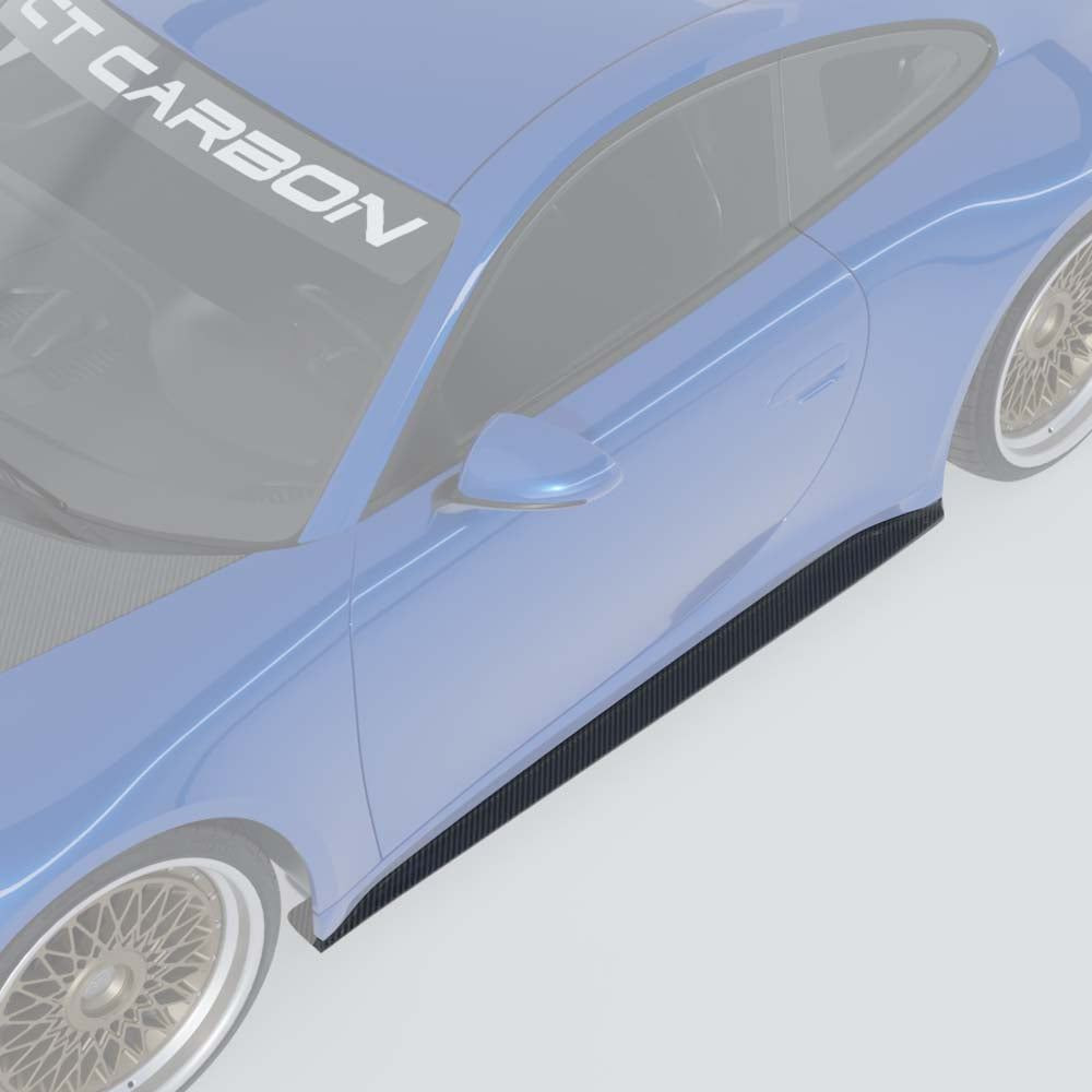 PORSCHE 911 (992.1 & 992.2) CARRERA, GTS, TARGA, GT3 2019+ CARBON FIBRE SIDE SKIRTS