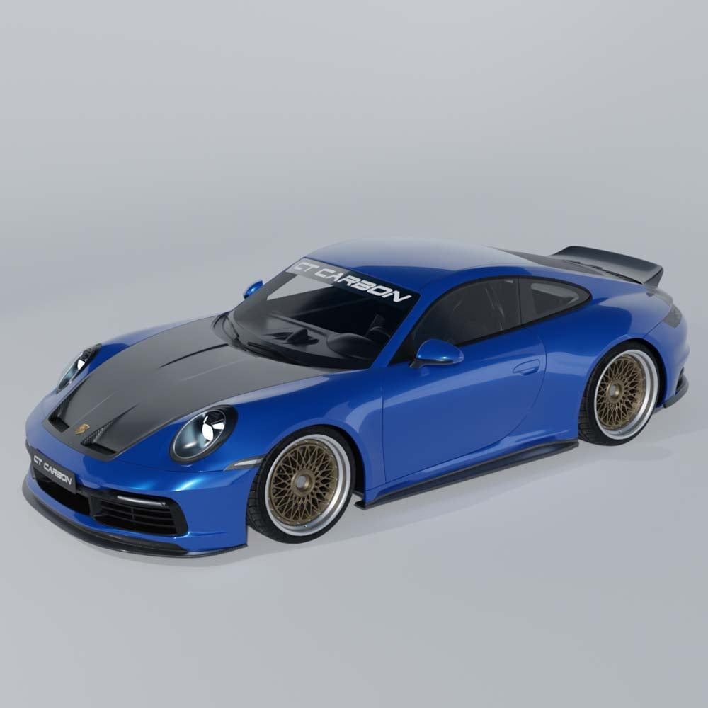 PORSCHE 911 (992.1 & 992.2) CARRERA, GTS, TARGA, GT3 2019+ CARBON FIBRE SIDE SKIRTS