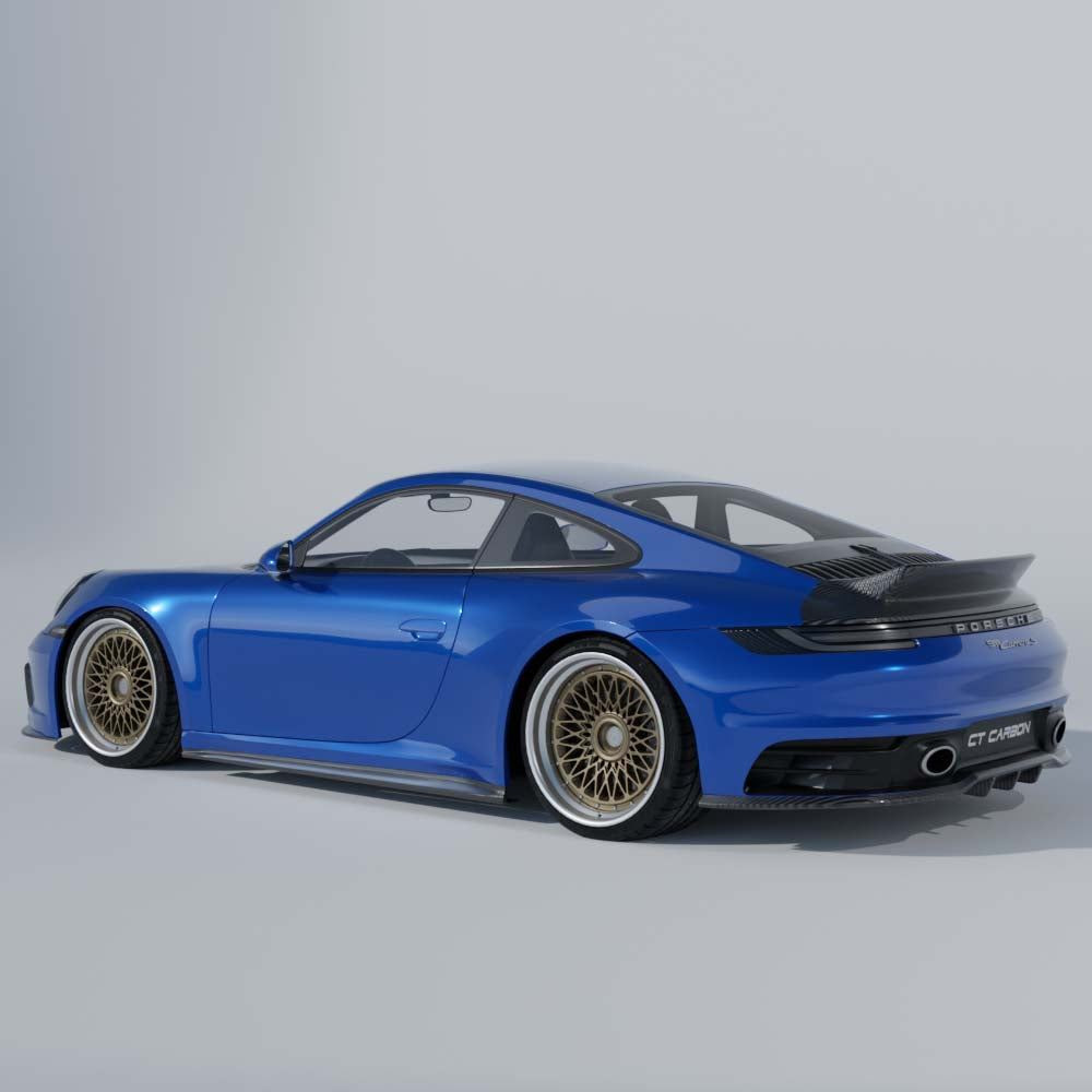 PORSCHE 911 (992.1 & 992.2) CARRERA, GTS, TARGA, GT3 2019+ CARBON FIBRE SIDE SKIRTS