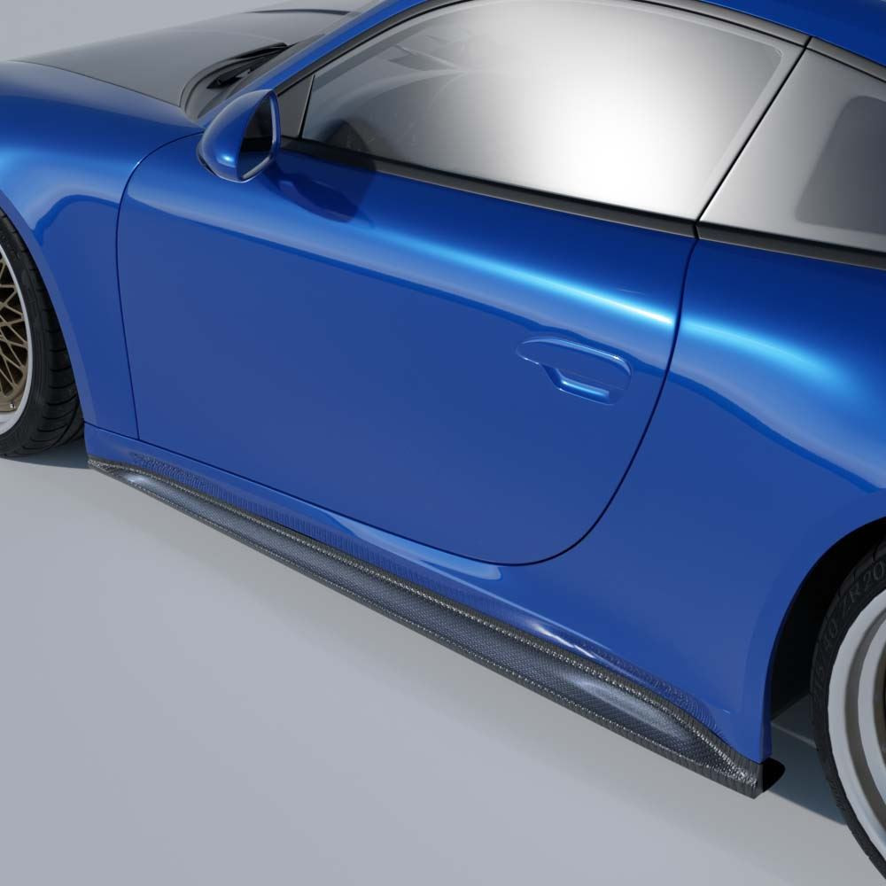 PORSCHE 911 (992.1 & 992.2) CARRERA, GTS, TARGA, GT3 2019+ CARBON FIBRE SIDE SKIRTS