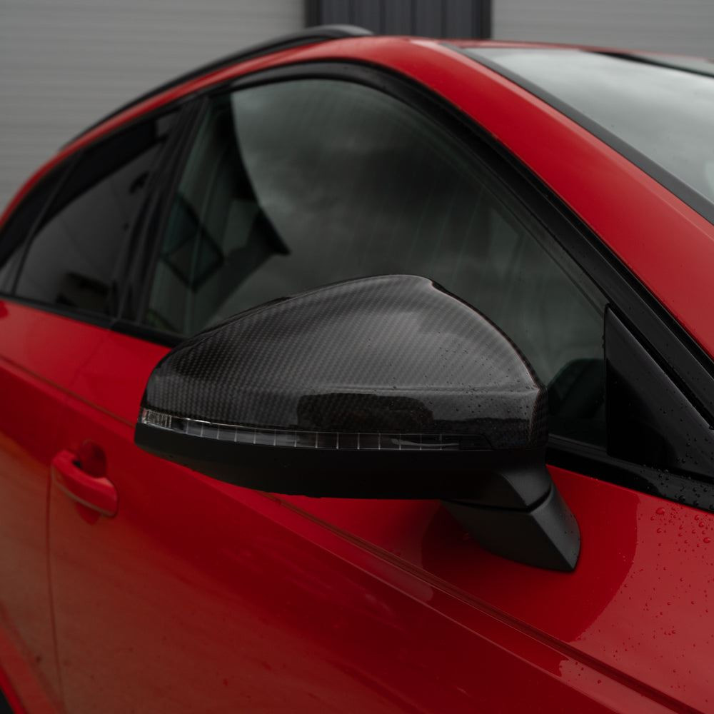 AUDI A4/S4/RS4/A5/S5/RS5 B9 2016-2025 PRE-PREG CARBON FIBRE MIRRORS - WITH LANE ASSIST AUDI A4/S4/RS4/A5/S5/RS5 B9 2016-2025 PRE-PREG CARBON FIBRE MIRRORS - WITH LANE ASSIST