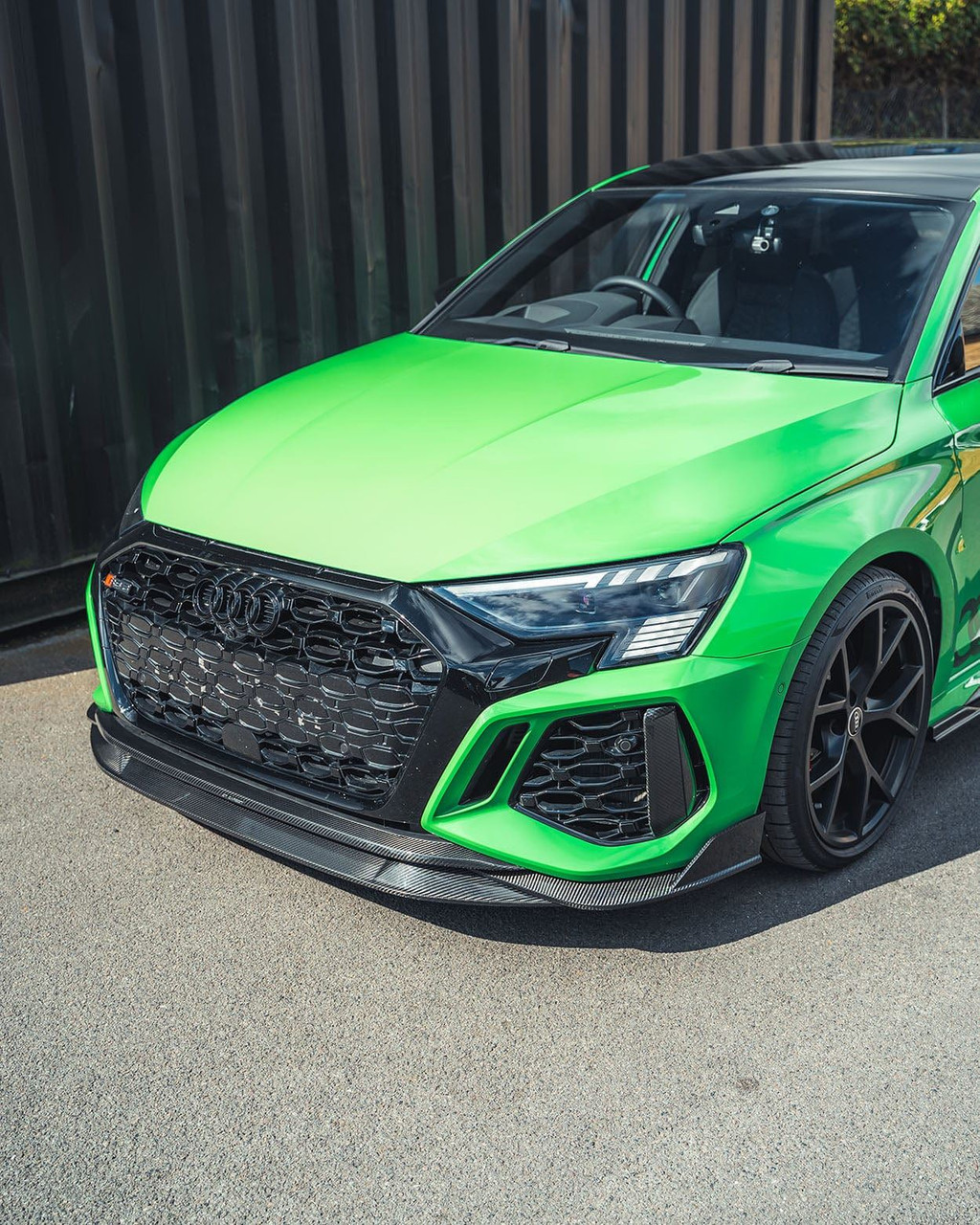 AUDI RS3 8Y 2022-2024 CARBON FIBRE FRONT BUMPER CORNERS - CT DESIGN