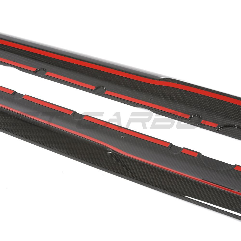 AUDI R8 V10 GEN 2.5 CARBON FIBRE SIDE SKIRTS - CT DESIGN