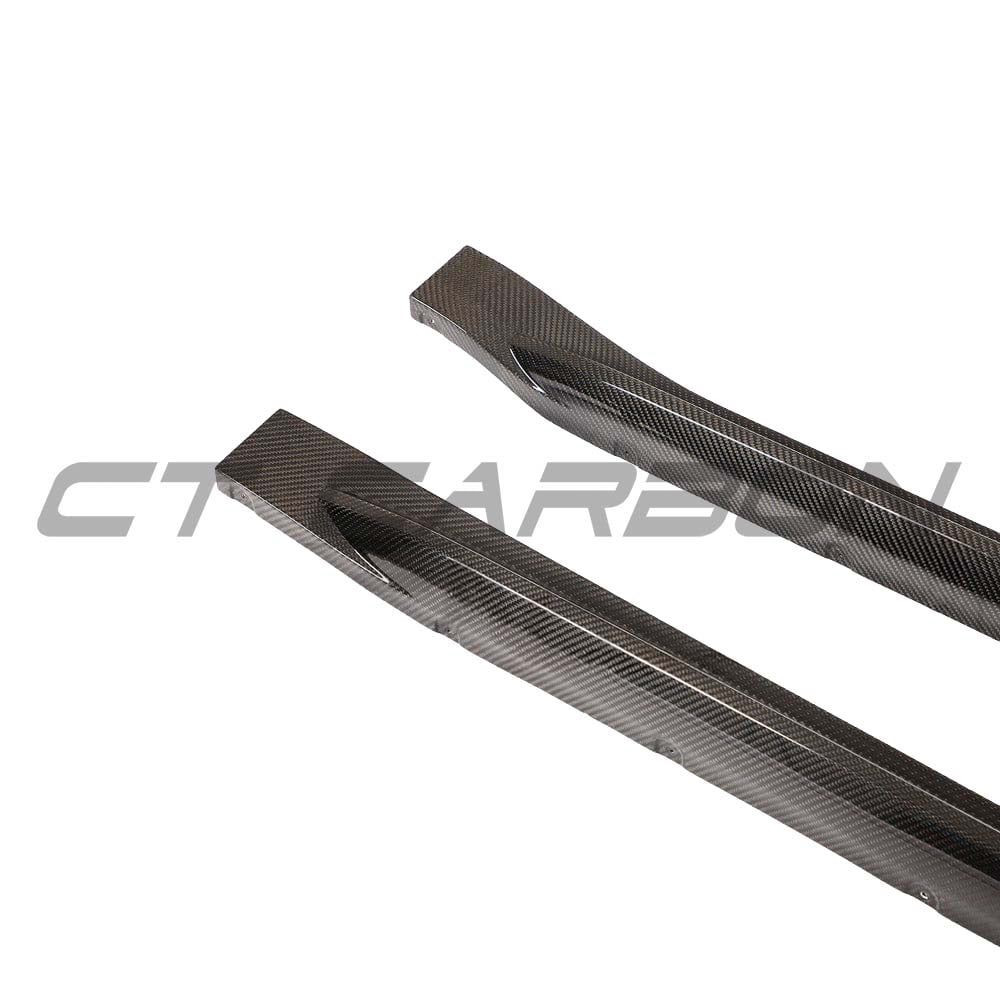 BMW M3 G80/G81 CARBON FIBRE SIDE SKIRT REPLACEMENT - V4 - CT DESIGN BMW M3 G80/G81 CARBON FIBRE SIDE SKIRT REPLACEMENT - V4 - CT DESIGN