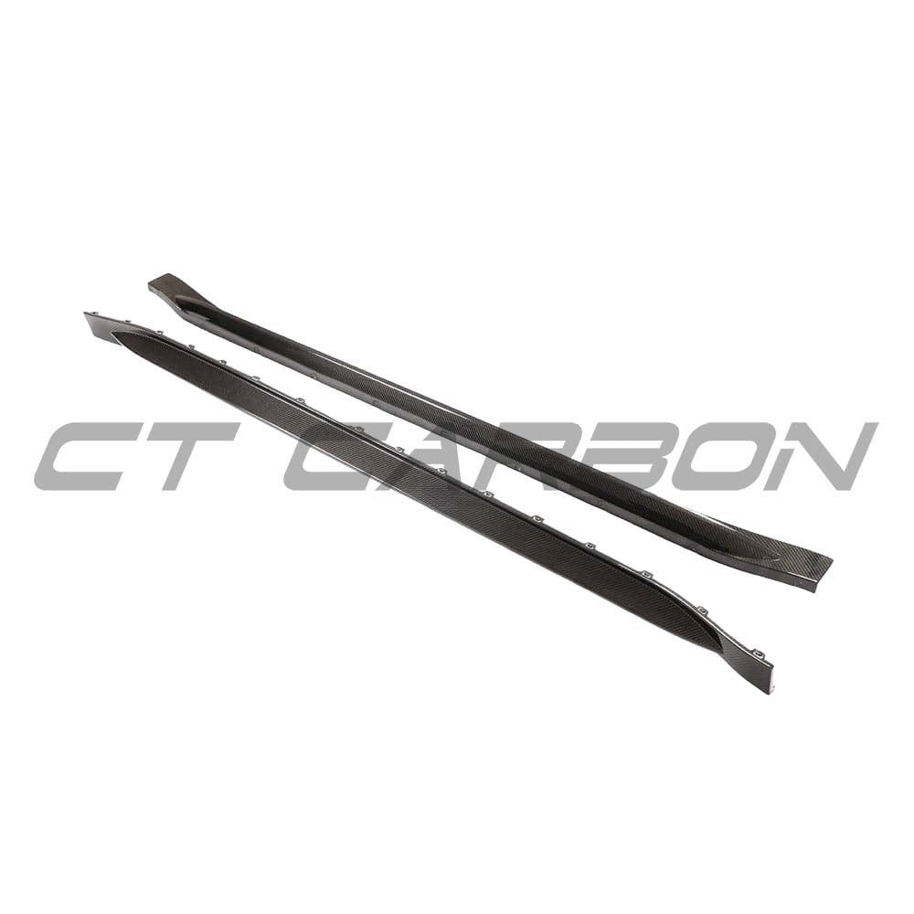 BMW M3 G80/G81 CARBON FIBRE SIDE SKIRT REPLACEMENT - V4 - CT DESIGN BMW M3 G80/G81 CARBON FIBRE SIDE SKIRT REPLACEMENT - V4 - CT DESIGN