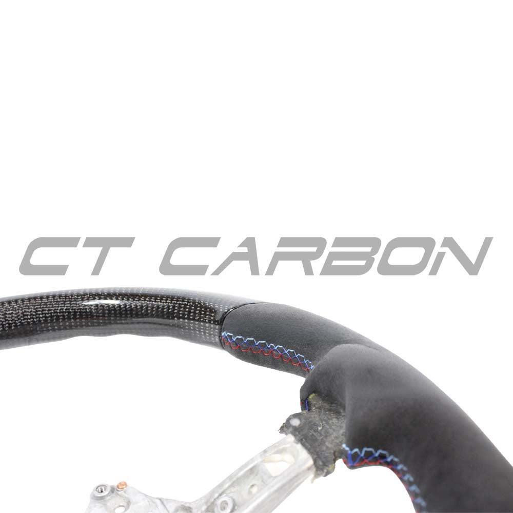 BMW FXX CARBON FIBRE / ALCANTARA FLAT BOTTOM STEERING WHEEL