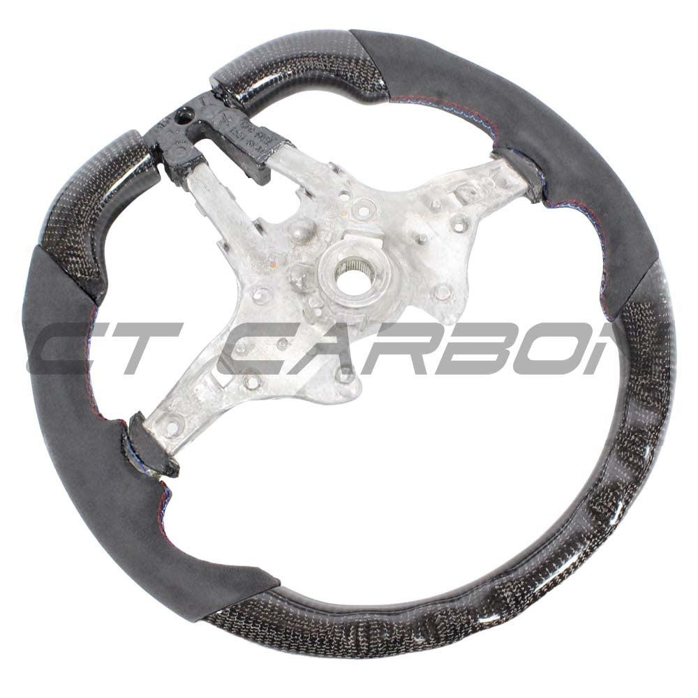BMW FXX CARBON FIBRE / ALCANTARA FLAT BOTTOM STEERING WHEEL