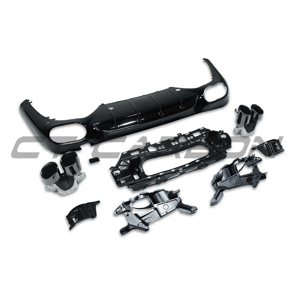 MERCEDES E-CLASS W214 2024+ DIFFUSER WITH TIPS MERCEDES E-CLASS W214 2024+ DIFFUSER WITH TIPS