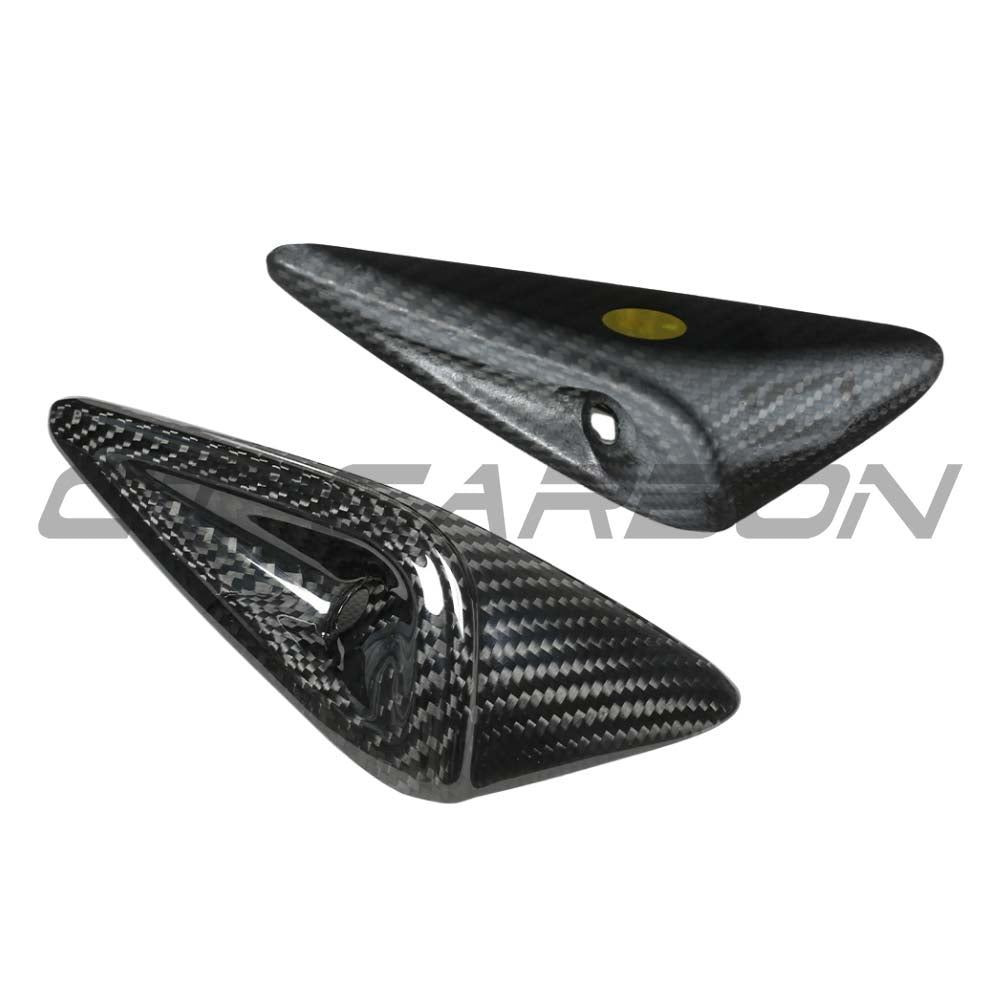 TESLA MODEL Y 2025+ FACELIFT DRY CARBON FIBRE SIDE CAMERA COVER - V1 TESLA MODEL Y 2025+ FACELIFT DRY CARBON FIBRE SIDE CAMERA COVER - V1