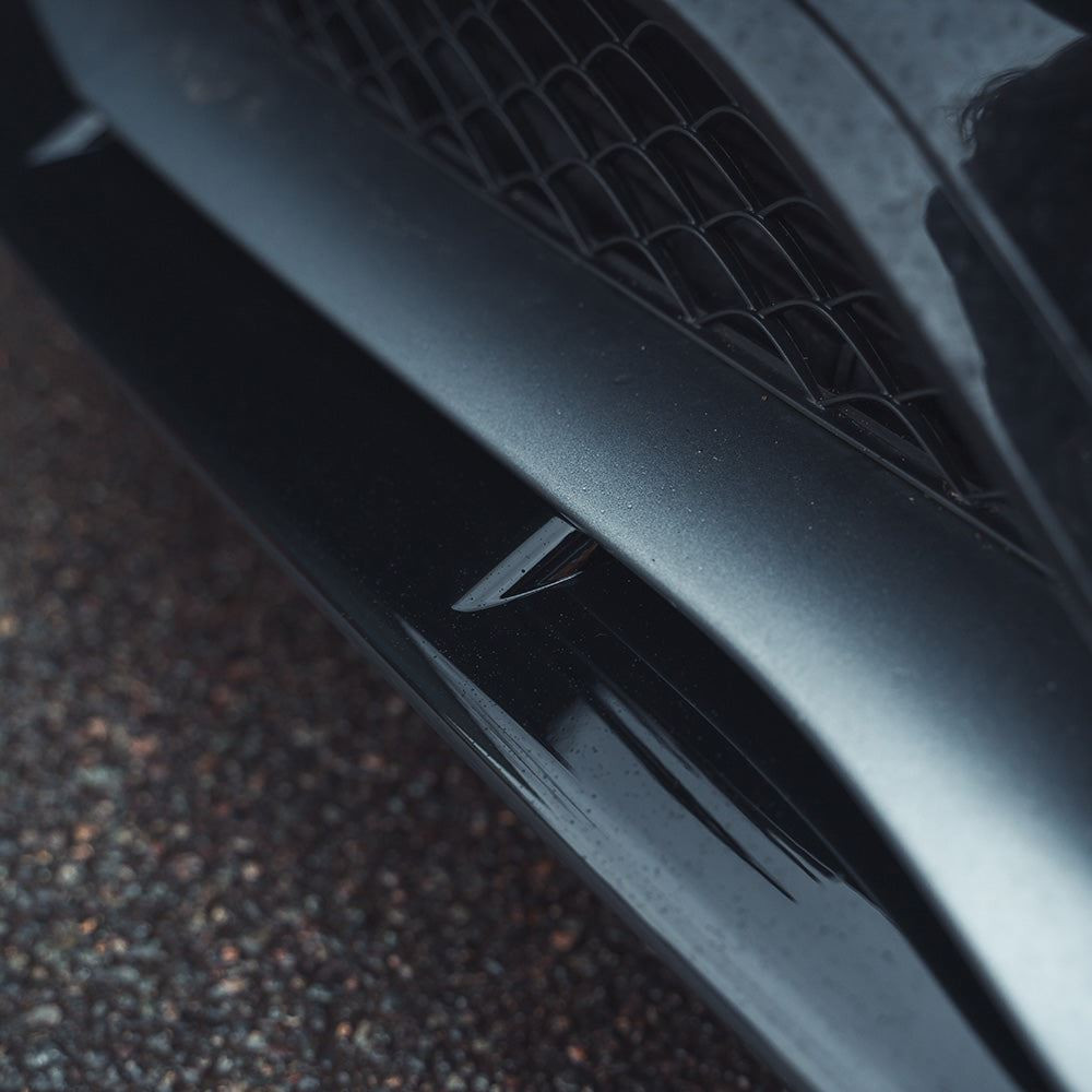 MERCEDES W205 C63 COUPE 2015-2018 GLOSS BLACK SPLITTER - V1 MERCEDES W205 C63 COUPE 2015-2018 GLOSS BLACK SPLITTER - V1