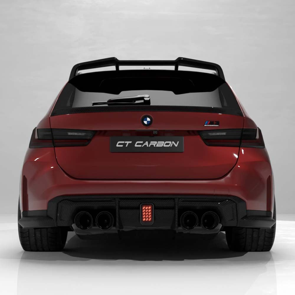 BMW G81 M3 & G21 3 SERIES TOURING 2018+ CARBON FIBRE ROOF SPOILER - V4 - CT DESIGN BMW G81 M3 & G21 3 SERIES TOURING 2018+ CARBON FIBRE ROOF SPOILER - V4 - CT DESIGN