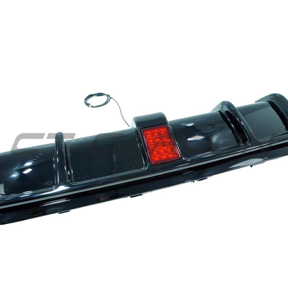 BMW 4 SERIES F32/F33/F36 GLOSS BLACK TWIN LEFT EXHAUST DIFFUSER WITH LED - V3 BMW 4 SERIES F32/F33/F36 GLOSS BLACK TWIN LEFT EXHAUST DIFFUSER WITH LED - V3