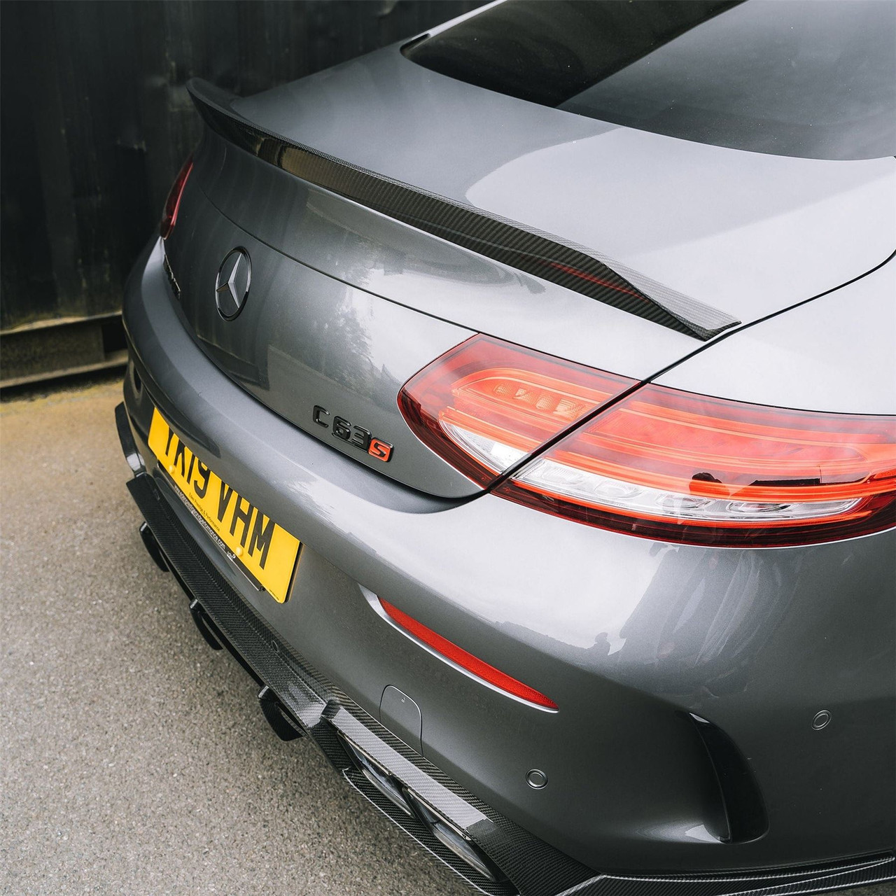 MERCEDES C63/C CLASS W205 CONVERTIBLE CARBON SPOILER - V2