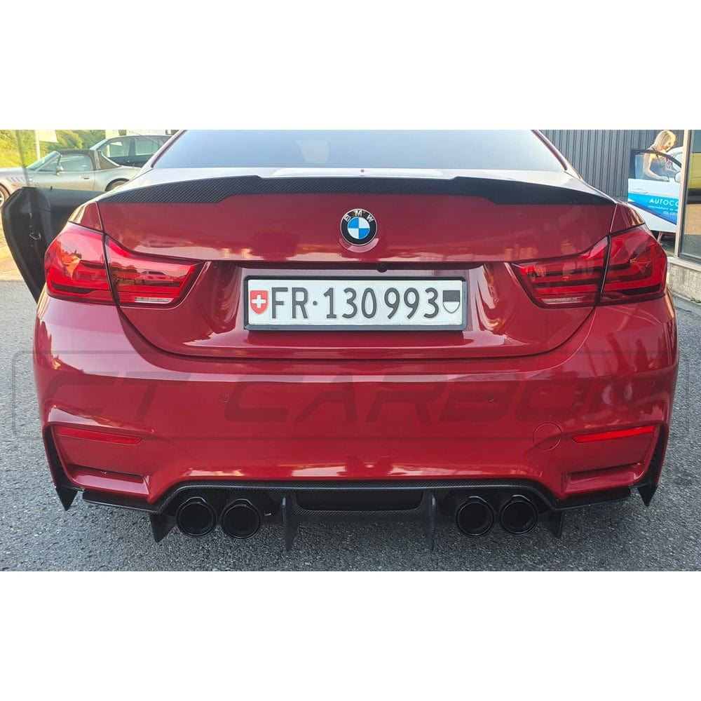 BMW M3/M4 (F80 F82 F83) CARBON FIBRE DIFFUSER - V4 BMW M3/M4 (F80 F82 F83) CARBON FIBRE DIFFUSER - V4