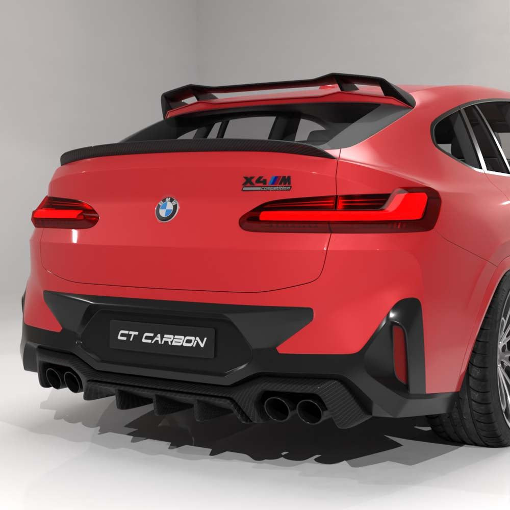 BMW G02 X4 & F98 X4M 2019+ CARBON FIBRE MIDDLE SPOILER - CT DESIGN BMW G02 X4 & F98 X4M 2019+ CARBON FIBRE MIDDLE SPOILER - CT DESIGN