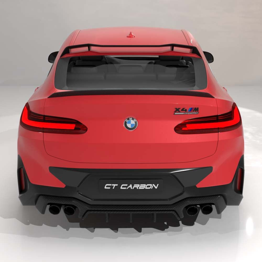 BMW G02 X4 & F98 X4M 2019+ CARBON FIBRE MIDDLE SPOILER - CT DESIGN BMW G02 X4 & F98 X4M 2019+ CARBON FIBRE MIDDLE SPOILER - CT DESIGN