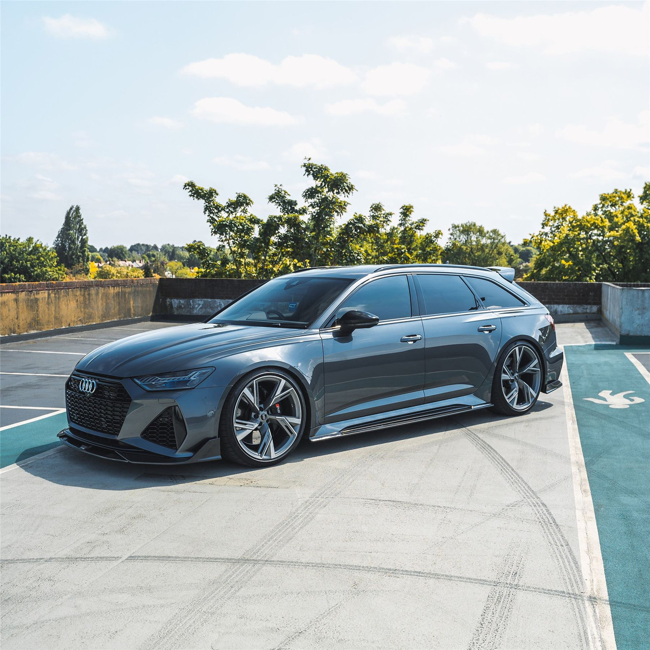 AUDI RS6/RS7 C8 AVANT 2019+ CARBON FIBRE SIDE SKIRTS - V1 - CT DESIGN