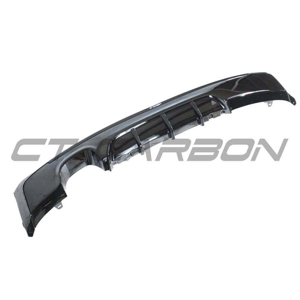 BMW 2 SERIES F22/F23 GLOSS BLACK TWIN EXHAUST DIFFUSER BMW 2 SERIES F22/F23 GLOSS BLACK TWIN EXHAUST DIFFUSER