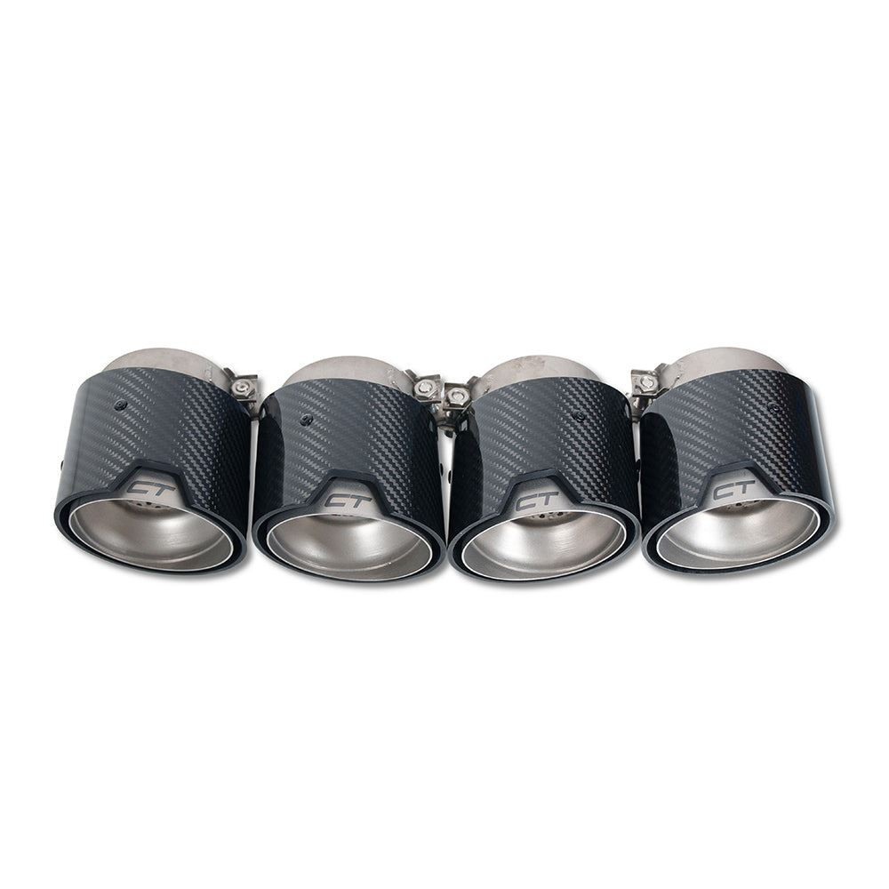 BMW M2, M3, M4 G87/G80/G81/G82/G83 CARBON EXHAUST TIPS - STAINLESS (SET OF 4) BMW M2, M3, M4 G87/G80/G81/G82/G83 CARBON EXHAUST TIPS - STAINLESS (SET OF 4)