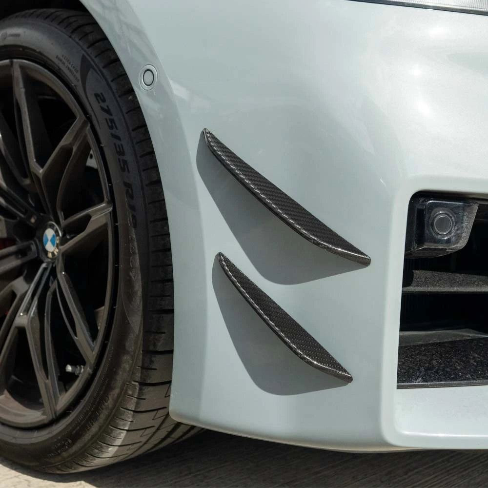 BMW G87 M2 CARBON FIBRE FRONT BUMPER CANARDS