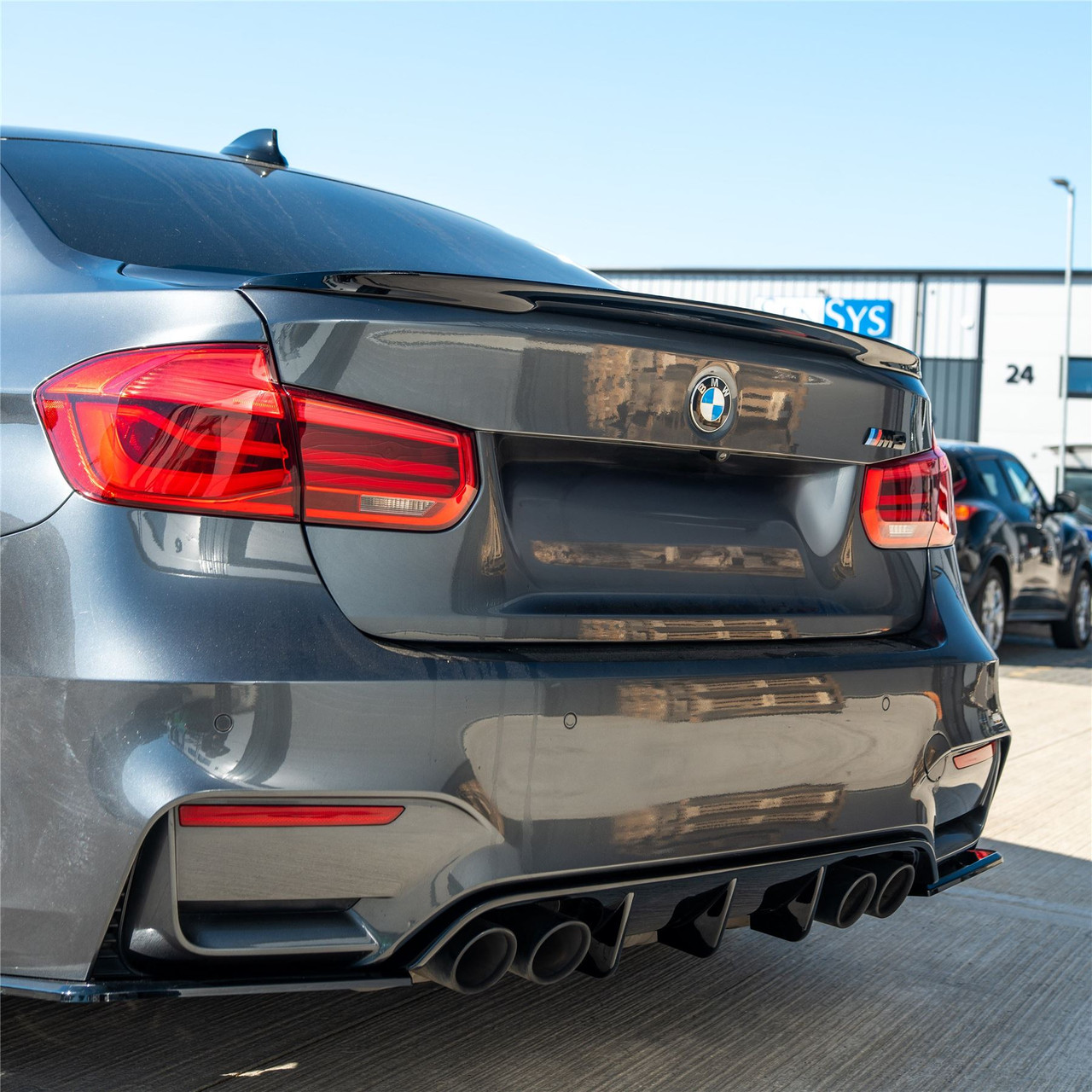 BMW 3 SERIES F30 GLOSS BLACK SPOILER - V1