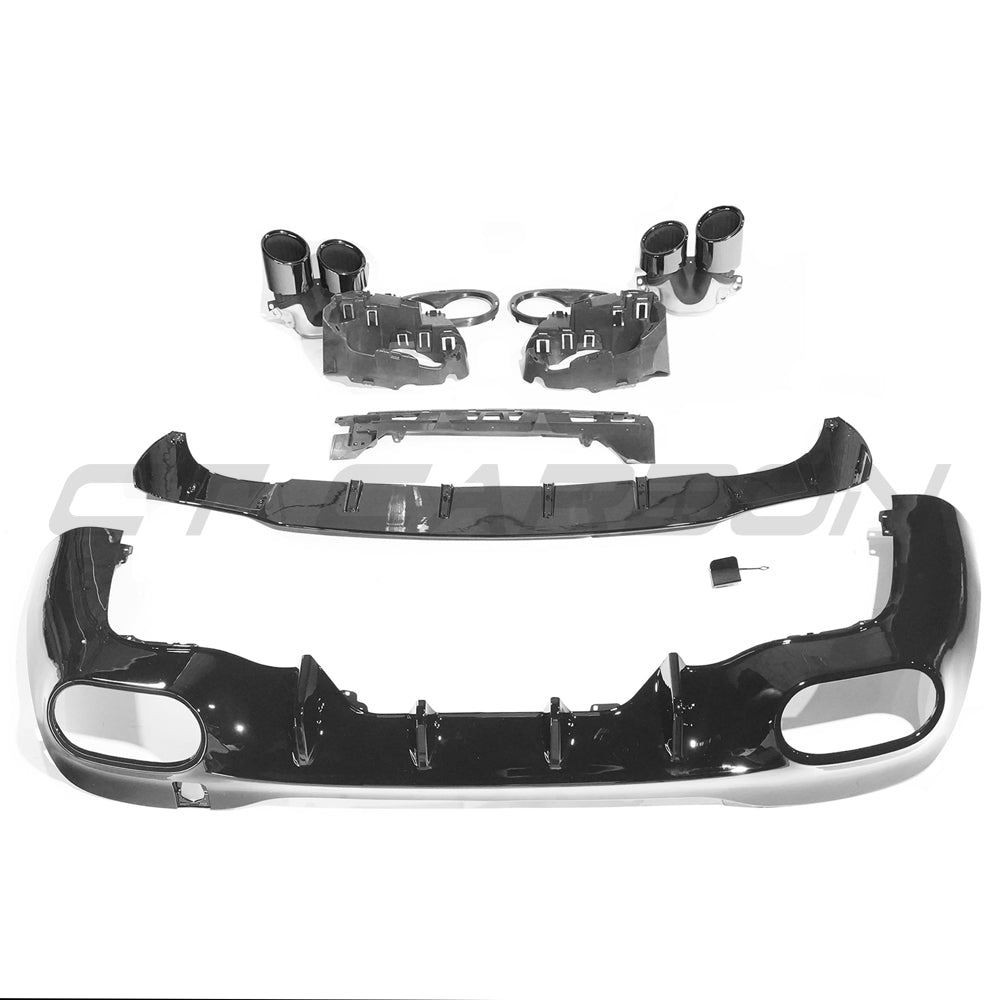 MERCEDES W118 CLA & CLA35 GLOSS BLACK QUAD TIP DIFFUSER MERCEDES W118 CLA & CLA35 GLOSS BLACK QUAD TIP DIFFUSER