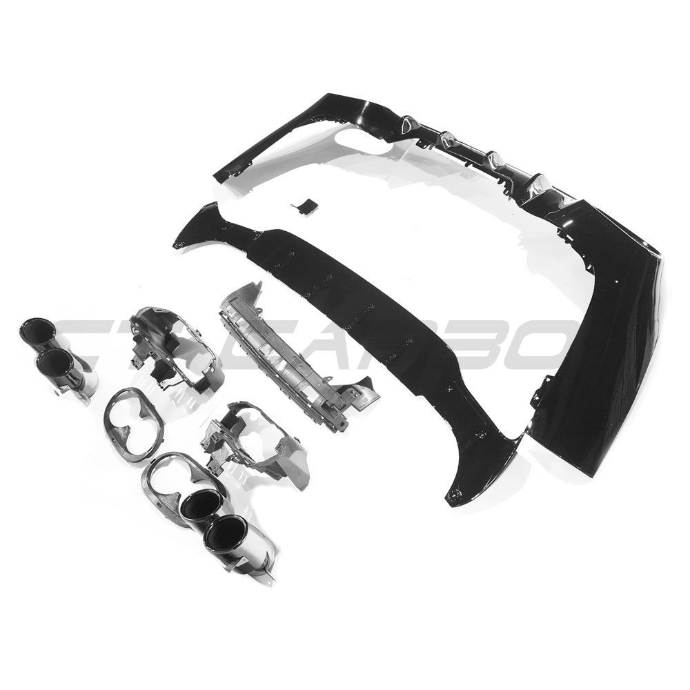MERCEDES W118 CLA & CLA35 GLOSS BLACK QUAD TIP DIFFUSER MERCEDES W118 CLA & CLA35 GLOSS BLACK QUAD TIP DIFFUSER