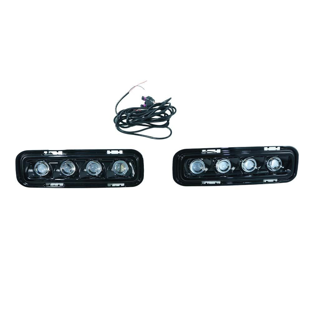 DEFENDER 90/110/130 L663 2020+ GLOSS BLACK LED FOG LIGHTS