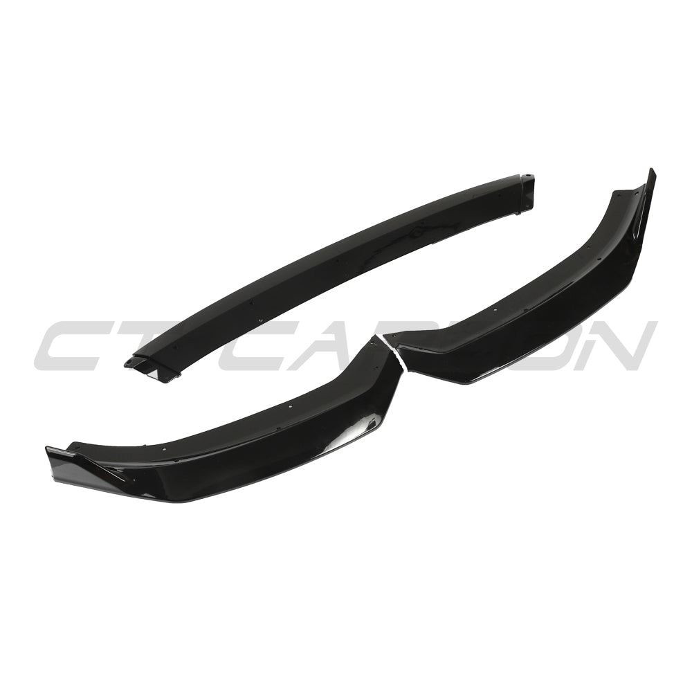 AUDI A3 S-LINE & S3 8V FACELIFT 2017-2020 GLOSS BLACK SPLITTER - V2