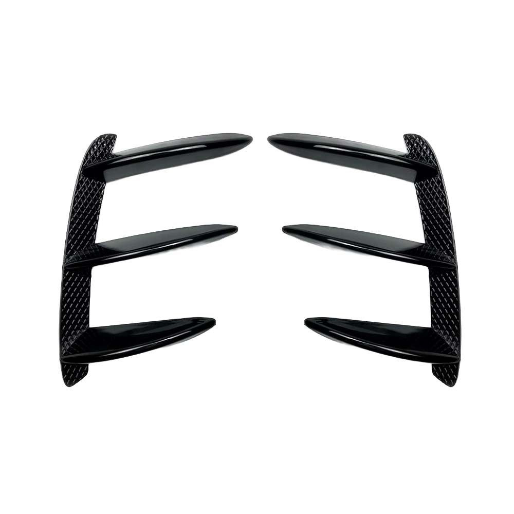 MERCEDES A-CLASS W176 (FACELIFT) 2015-2018 GLOSS BLACK REAR BUMPER TRIMS MERCEDES A-CLASS W176 (FACELIFT) 2015-2018 GLOSS BLACK REAR BUMPER TRIMS